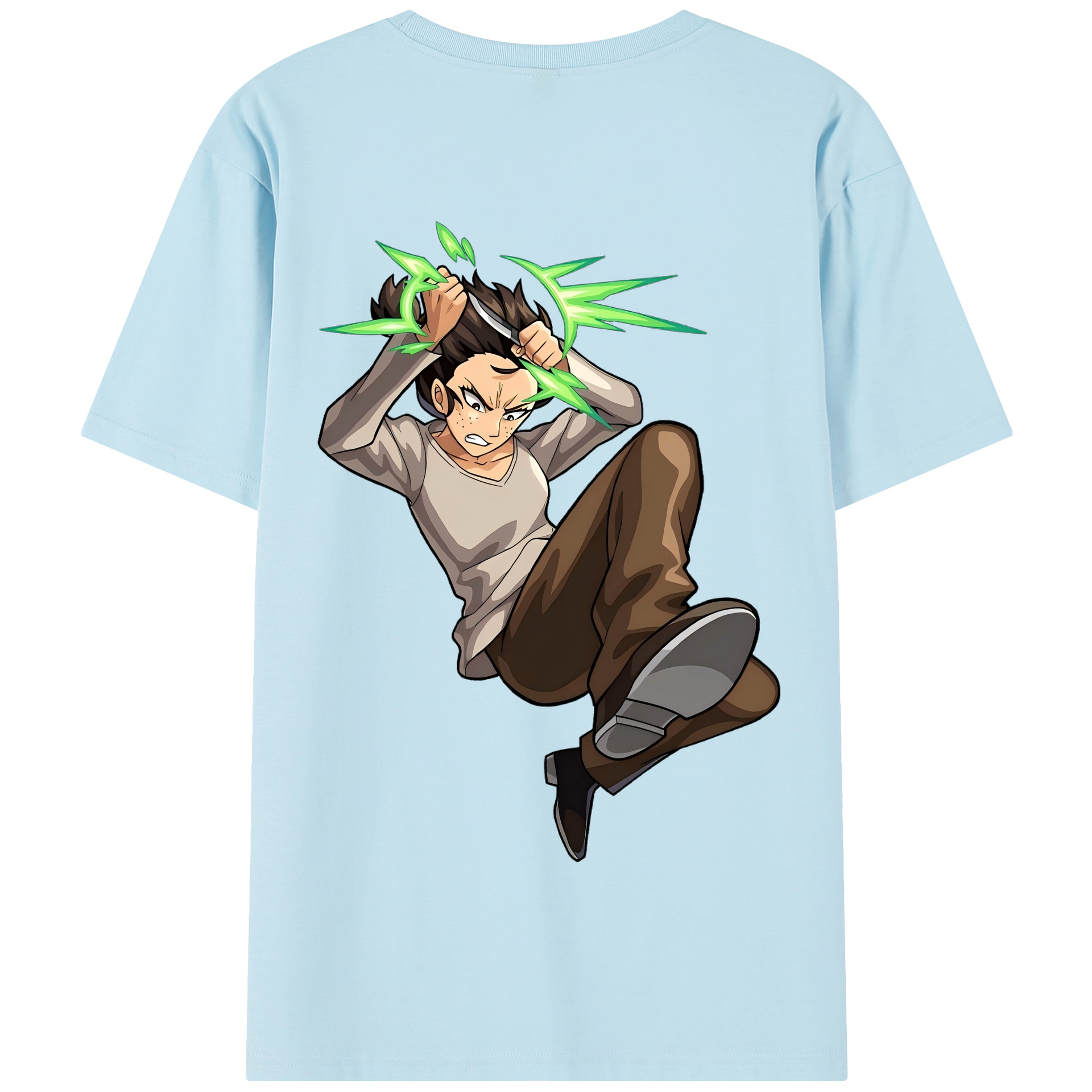 （画像用） 進撃の巨人 Attack on Titan 綿100％半袖Tシャツ（背面プリント）